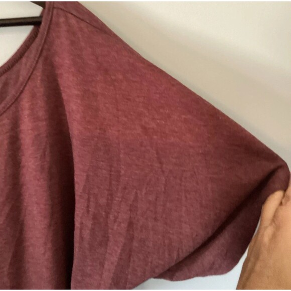 SHEIN Curve Women’s Casual Loose Slash Shoulder T-Shirt Sienna Color Size 4XL - Picture 6 of 7